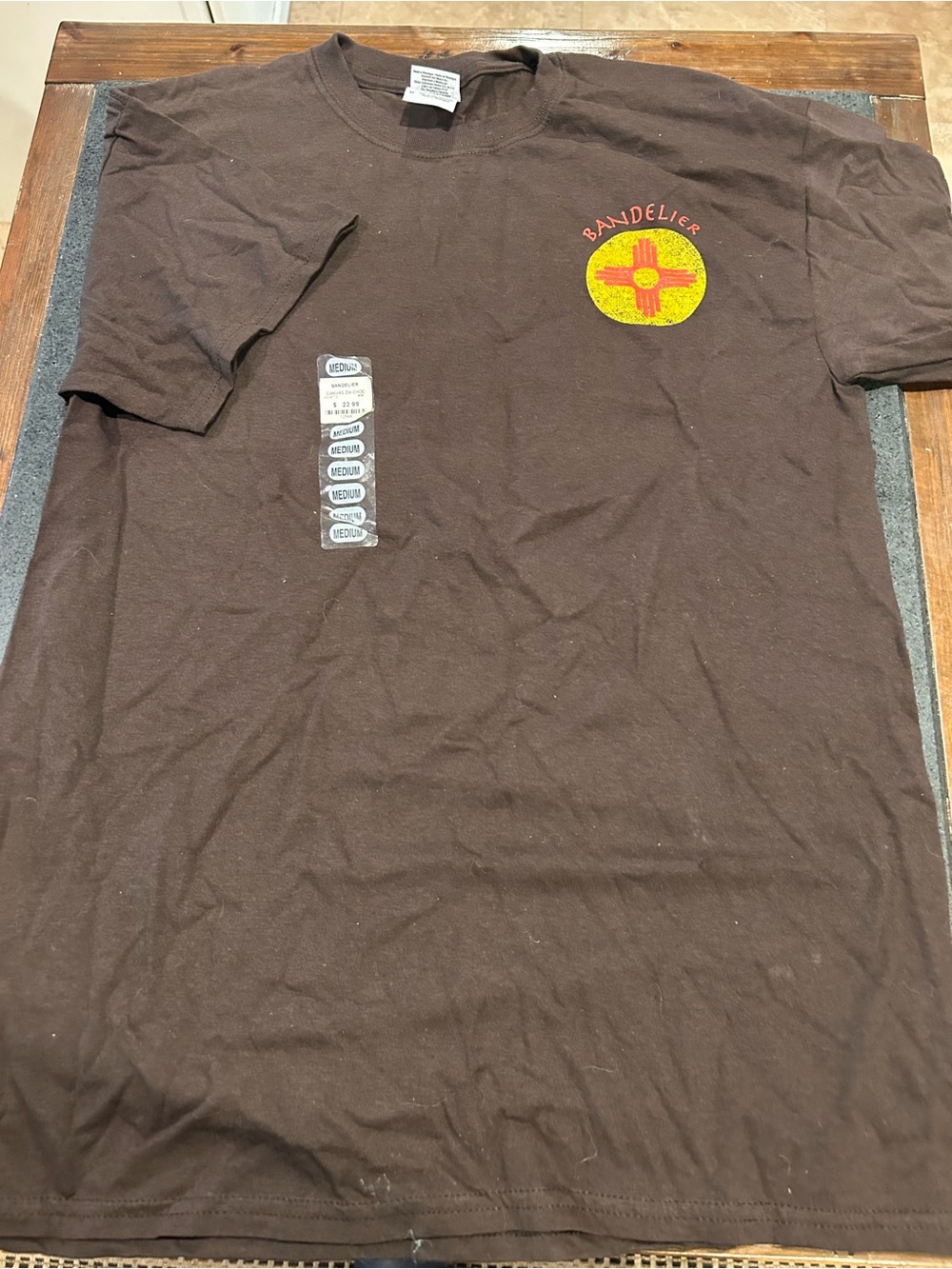 Brown Short-Sleeve Crewneck T-Shirt